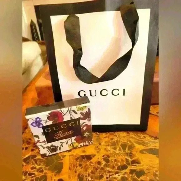 GUCCI METAL FLORAL DOUBLE MIRROR - Picture 4 of 4